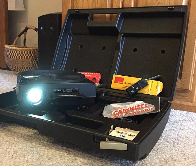 A Carousel slide projector